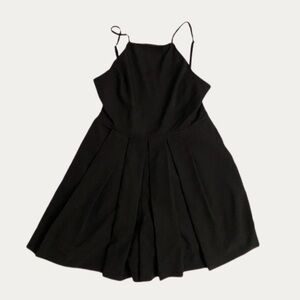 1State Black Pleated Romper